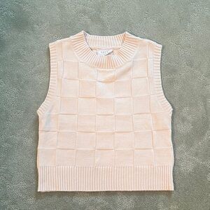 Sage The Label Checkered Knit Top
